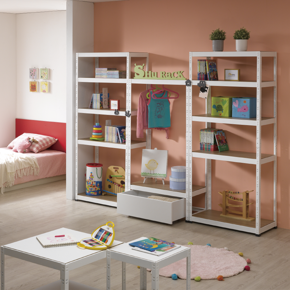 시스템행거 철제 옷걸이 조립식 옷장 400x400x1800 3단2행거