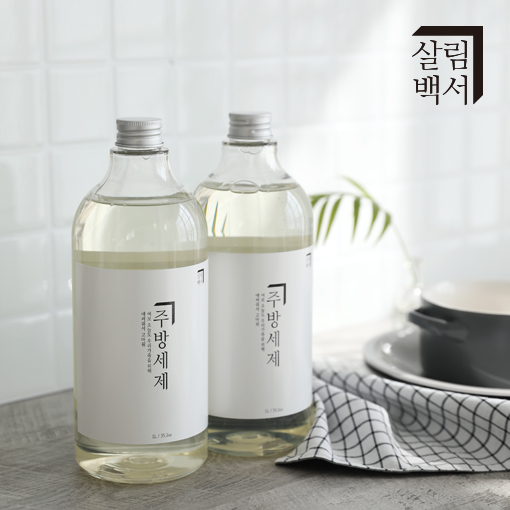 1+1 살림백서 천연 유래98% 주방세제 1L 대용량 (청귤향)