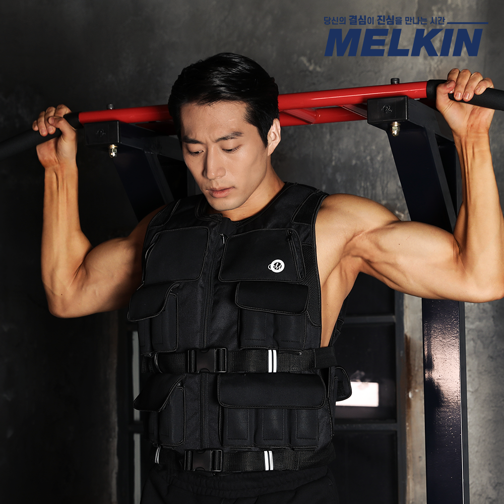 멜킨 머슬업 중량조끼 A 12kg 크로스핏 웨이트 운동 베스트 헬스 모래주머니 - 상세 이미지 5