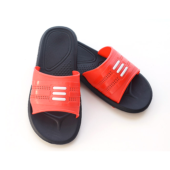 로얄 EVA 미니 삼선 슬리퍼 레드 230mm-280mm / 사무실 병원 실내화 슬리퍼