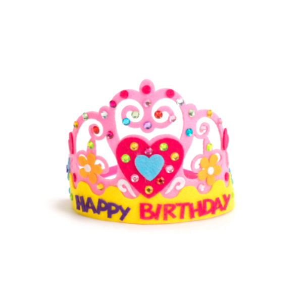 민화샵 부직포 왕관 만들기 : 분홍생일하트 - 메인 이미지