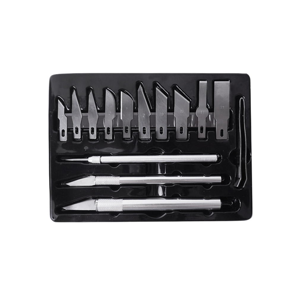 켄도 공예용 조각칼 세트 18pcs 80202 종이 페이퍼 아트 나이프 조각도 공작 칼 이미지 6