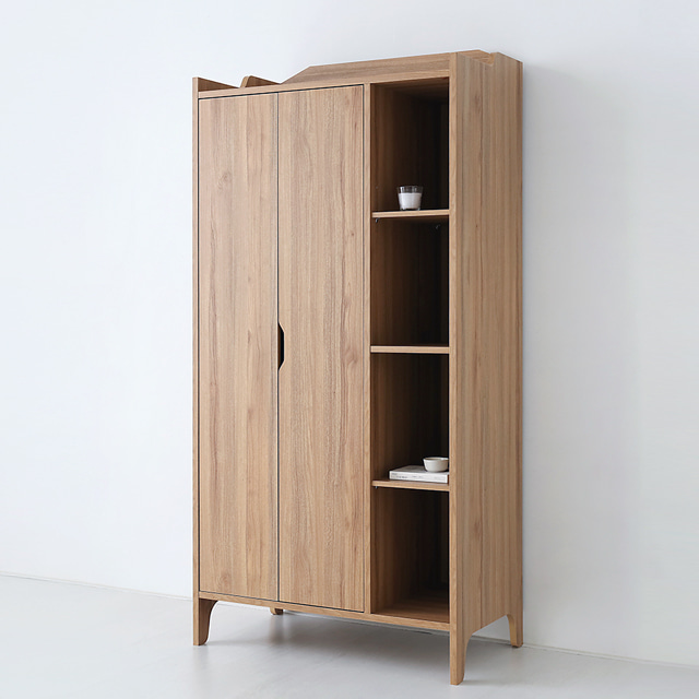 SEJEL 옷장 WRM18689B 890x500x1860mm, 2단, 캄포어베니어 2246.7200 - 상세 이미지 2