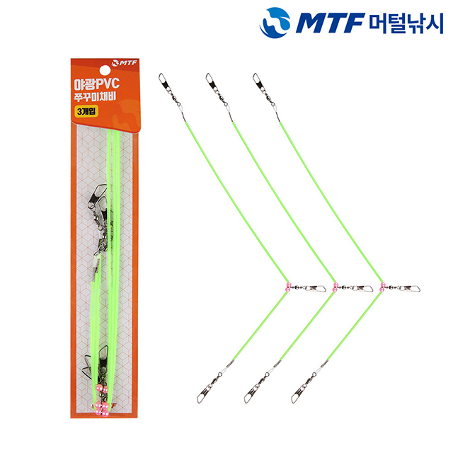 MTF 야광PVC 쭈꾸미 채비 3개입 - 상품 이미지