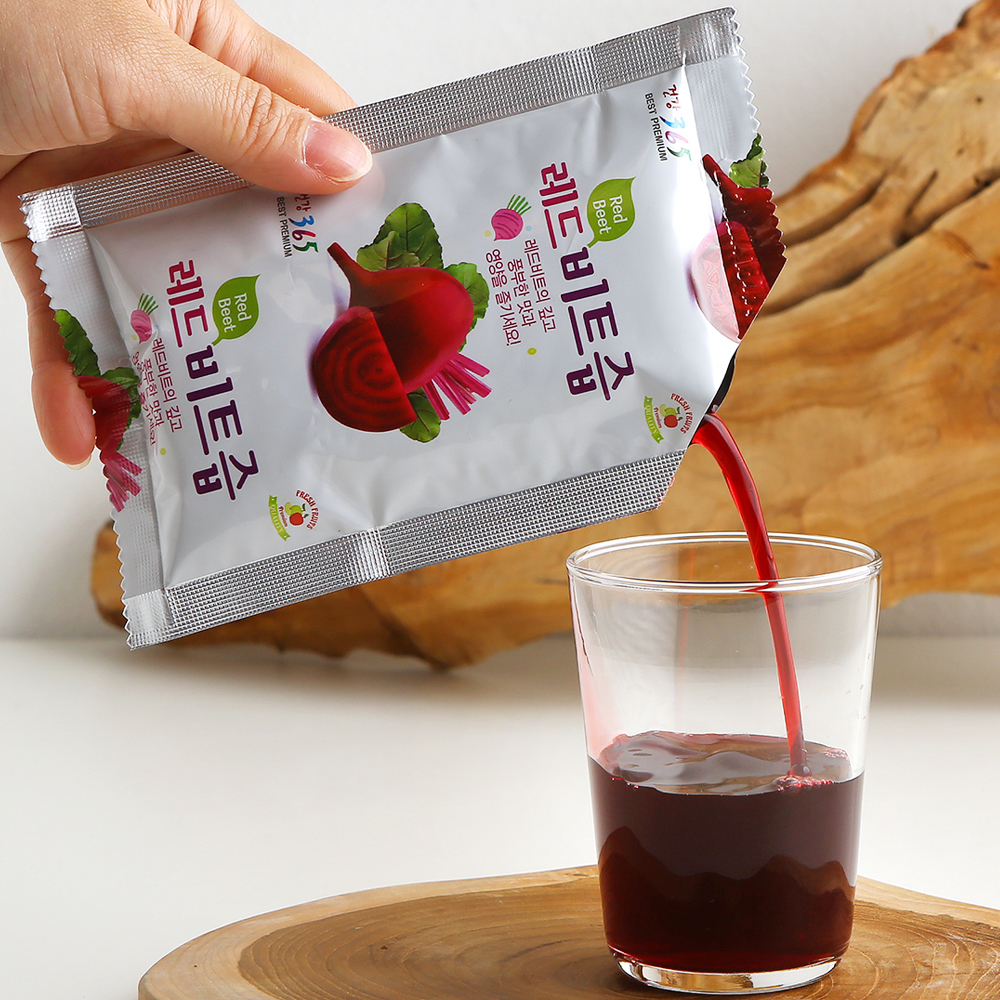 국내산 황파 순수 레드 비트즙 100ml 30포 - 상품 이미지
