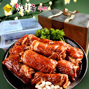 양념 돼지갈비 국내산 숯불 왕갈비 구이 선물 도매