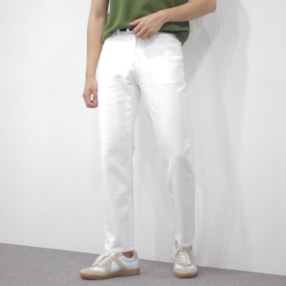 레귤러핏 남자 백바지 빽바지 흰색 면바지 - 상세 이미지 3