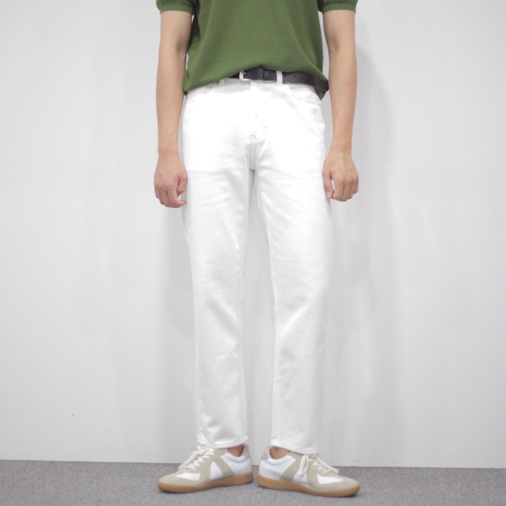 레귤러핏 남자 백바지 빽바지 흰색 면바지 - 상품 이미지