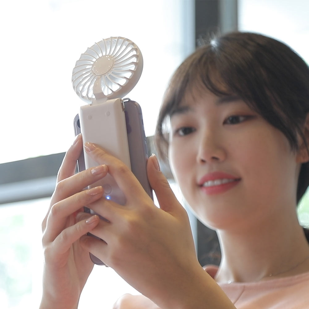 스마트폰 결합형 휴대용 미니 손 선풍기 감성바람 감성공장 이미지 8