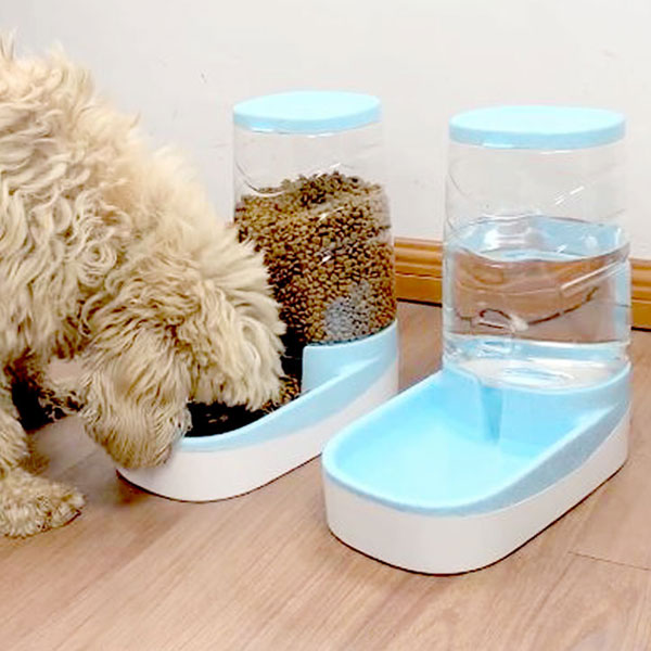 카노 3.8L 강아지 고양이 대용량 애견 급식기 급수기 물통 사료통 반자동 반려견 물그릇 밥그릇