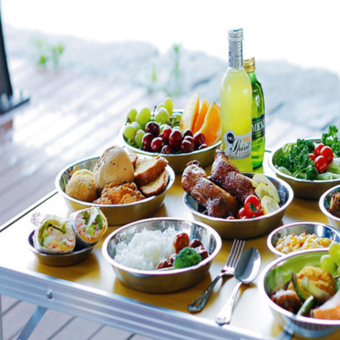 키친아트 캠핑 스테인레스 식기세트 13P / 21P / 25P