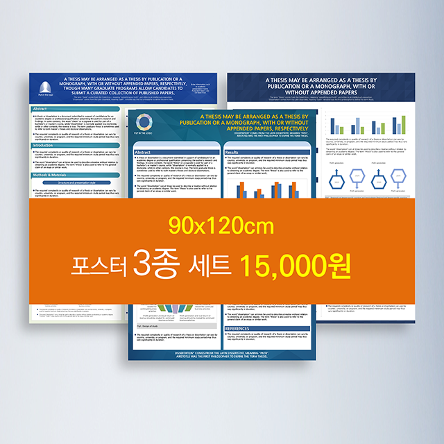 227 (90x120cm) 3종 세트 -논문 ppt 포스터, 피피티 학회포스터 의학 - 메인 이미지