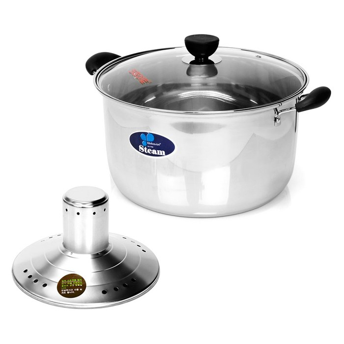 키친아트 스팀 빨래솥 30cm 빨래삶통 세탁솥 들통