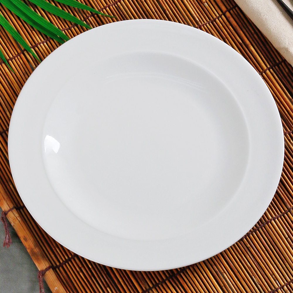 로제 원형 접시 파스타 스테이크 디저트 디너 양식 요리 그릇 1개, 27cm - 상세 이미지 2