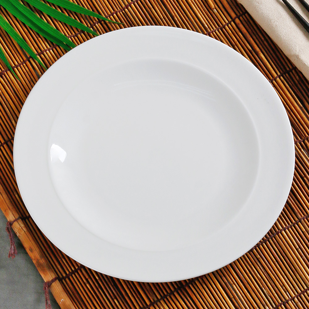 로제 원형 접시 파스타 스테이크 디저트 디너 양식 요리 그릇 1개, 25cm - 상세 이미지 2