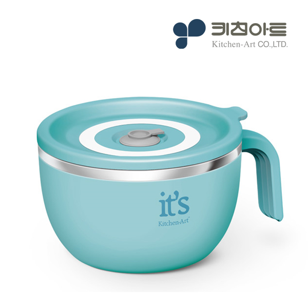 키친아트 컵라면 라면그릇 스텐 라면기 뽀글이 면기 - 상세 이미지 2