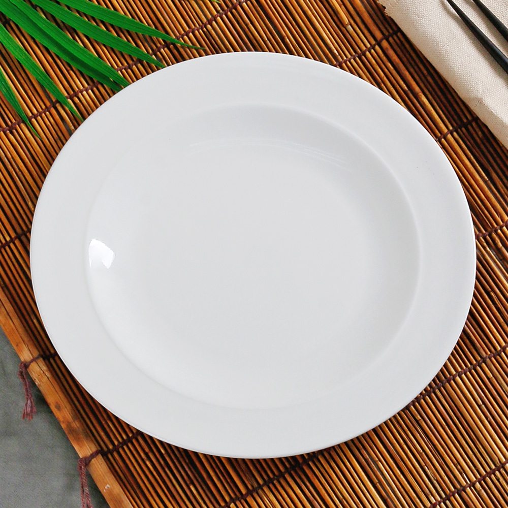 로제 원형 접시 파스타 스테이크 디저트 디너 양식 요리 그릇 1개, 22.5cm - 상세 이미지 2