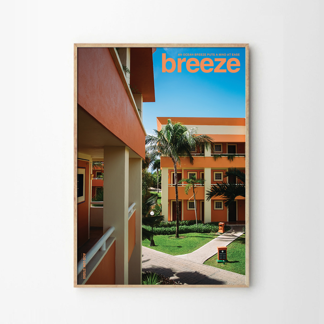 호텔라이크 리조트 풍경 액자 트로피컬 야자수 휴양지 인테리어 포스터 Breeze - 상품 이미지