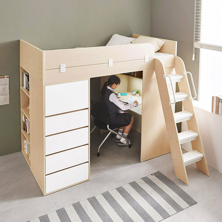 e스마트 하우스 수납서랍 1인실 프리미엄 독서실책상 매트포함