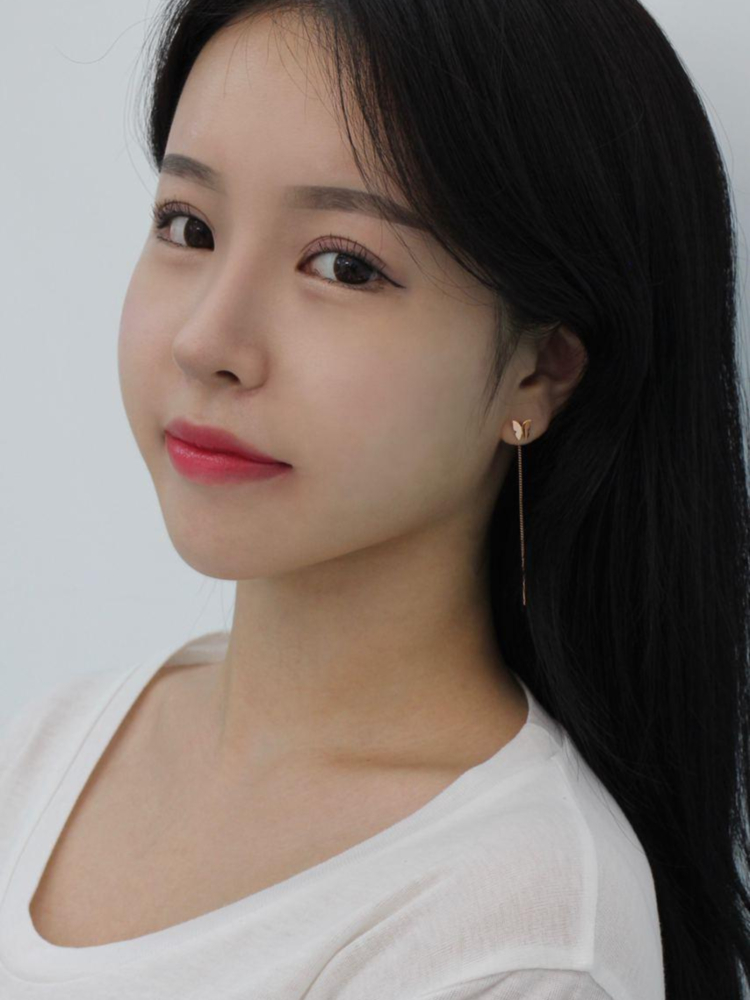 14k 롱 체인 드롭 귀걸이 나비 심플 데일리 여자 친구 20대 선물 - 상세 이미지 3