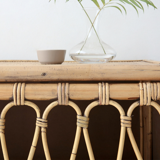 PASAR 2문 수납장 1160910 라탄 CR0059 1160mmx475mmx910mm, 2단, 4094.4645