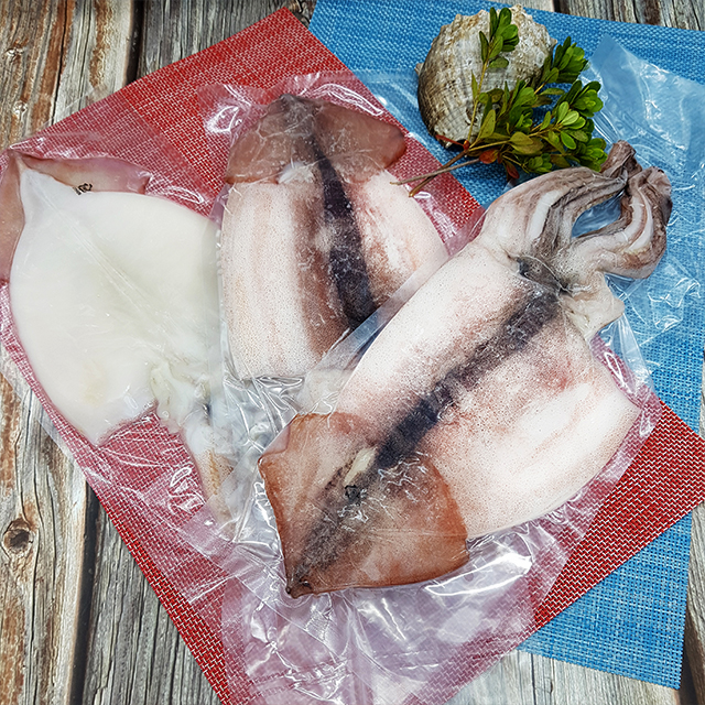 군산 국산 냉동 손질오징어 물오징어 급냉(특대 대 중) 개별진공포장