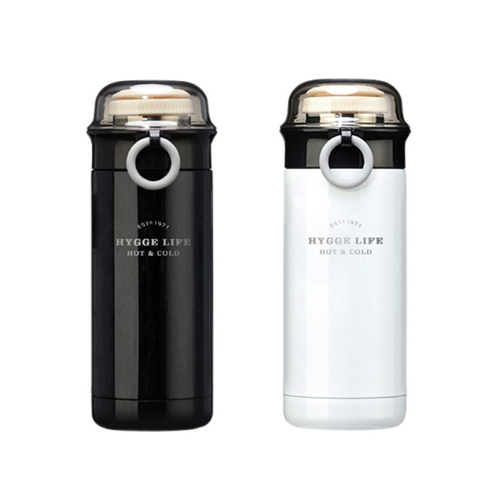 코멕스 투명 컵 보온 보냉병 스텐 텀블러 마호병 물병 보틀 350ml