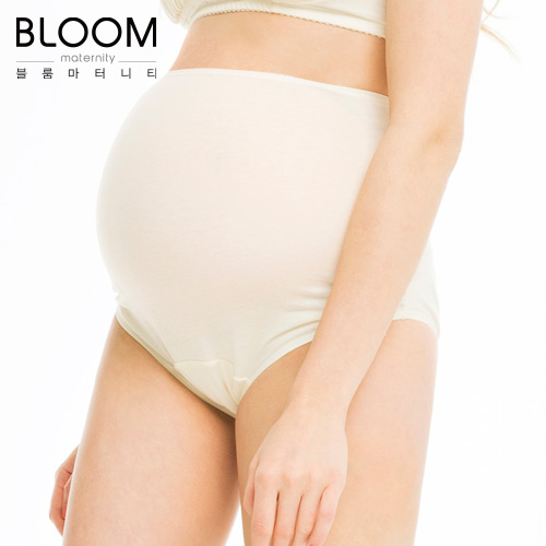 블룸마터니티 임산부 속옷 순면 햄라인 텐셀 드로즈 사각 팬티 1장 - 상세 이미지 2