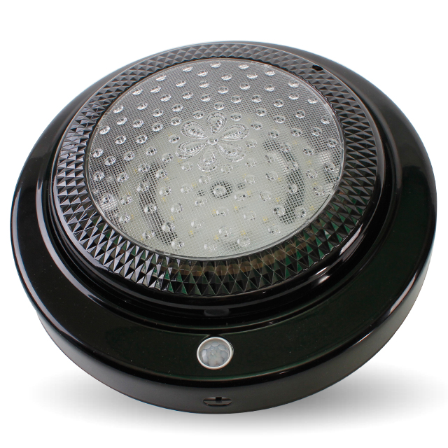 LED 센서등 24cm(외경사이즈) 15W 블랙 국산 - 상품 이미지
