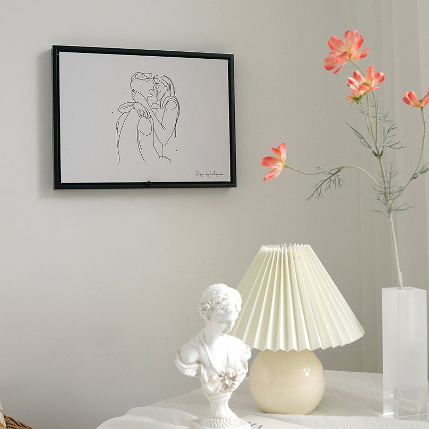 자체제작 두꺼비집 배전함 가리개 액자 집들이 선물 드로잉 3type