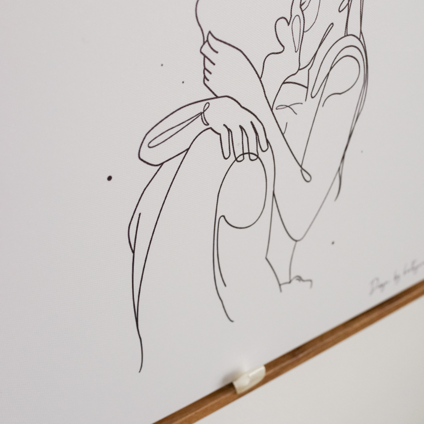 자체제작 두꺼비집 배전함 가리개 액자 집들이 선물 드로잉 3type