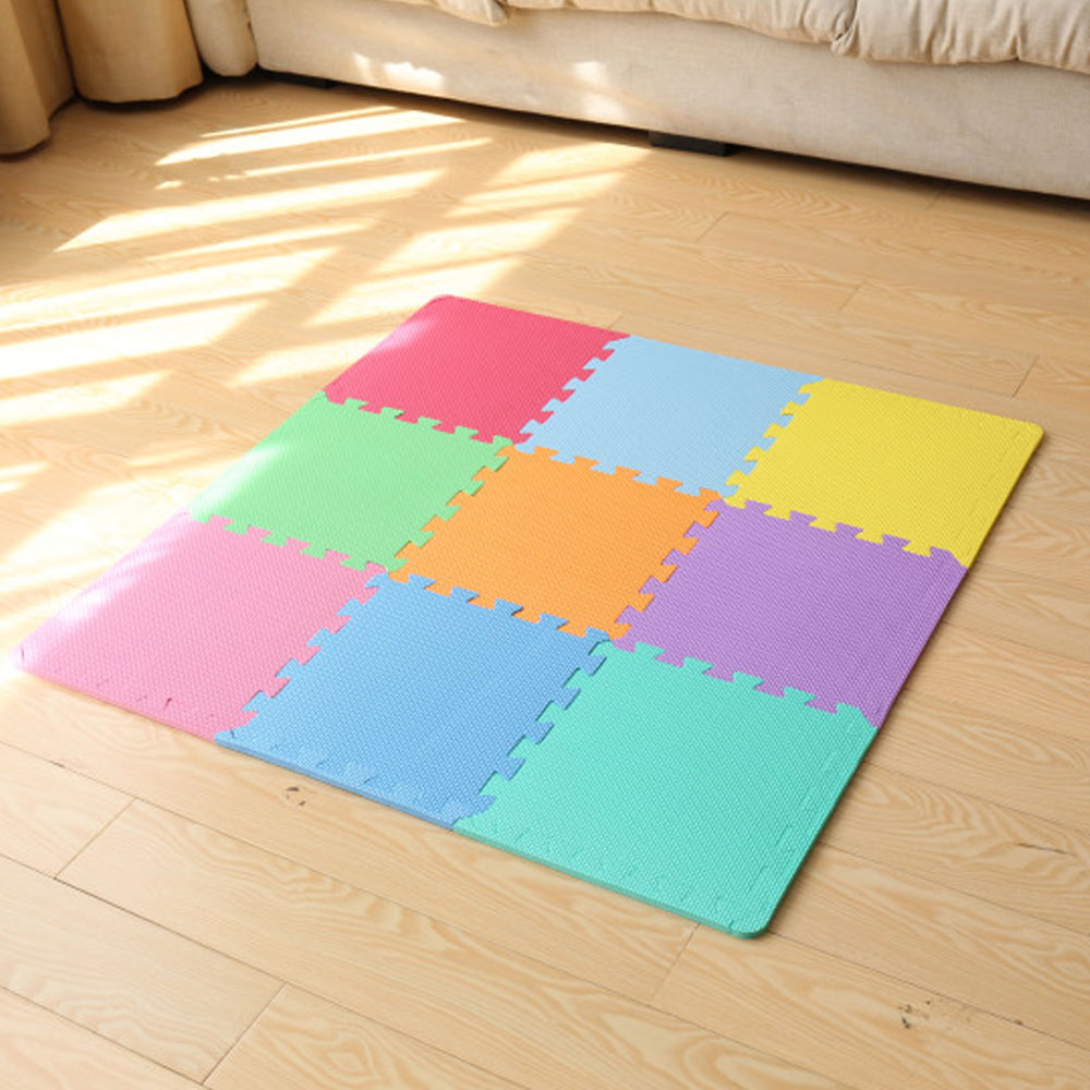 손할매 PE 색동 무지 어린이날 좋은 유아퍼즐매트 10P