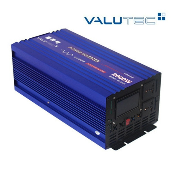 벨류텍 디지털 파워인버터 순수정현파 VIP 2000W LED램프 12V 차량용 자동차 220V 캠핑용 전기 시거잭 대용량 - 상품 이미지