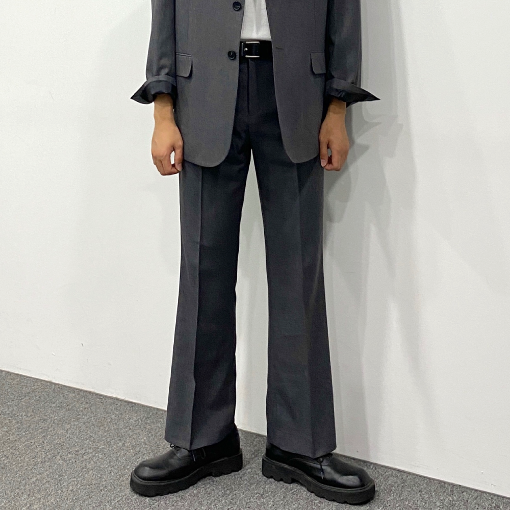 남자 부츠컷 슬랙스 세미 와이드 와일드 슬랙스 - 상세 이미지 4