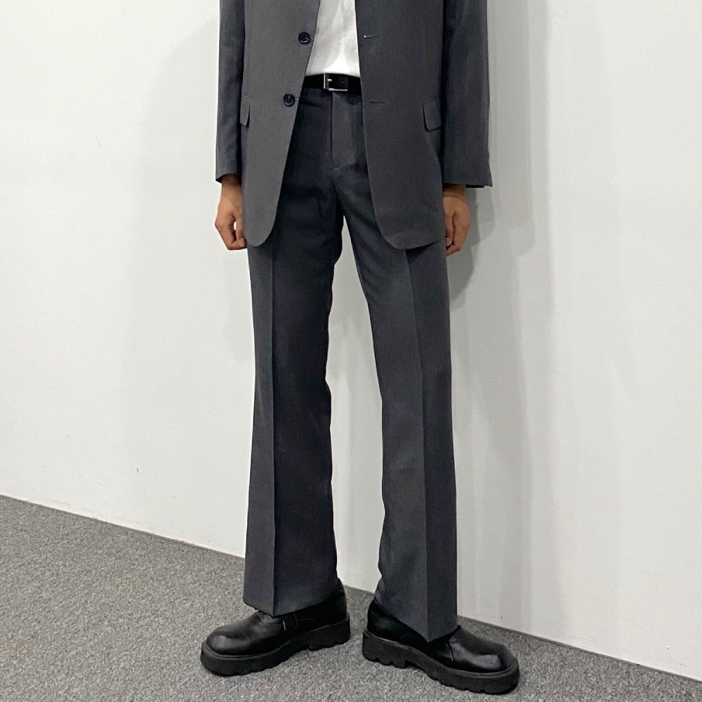 남자 부츠컷 슬랙스 세미 와이드 와일드 슬랙스 - 상세 이미지 3