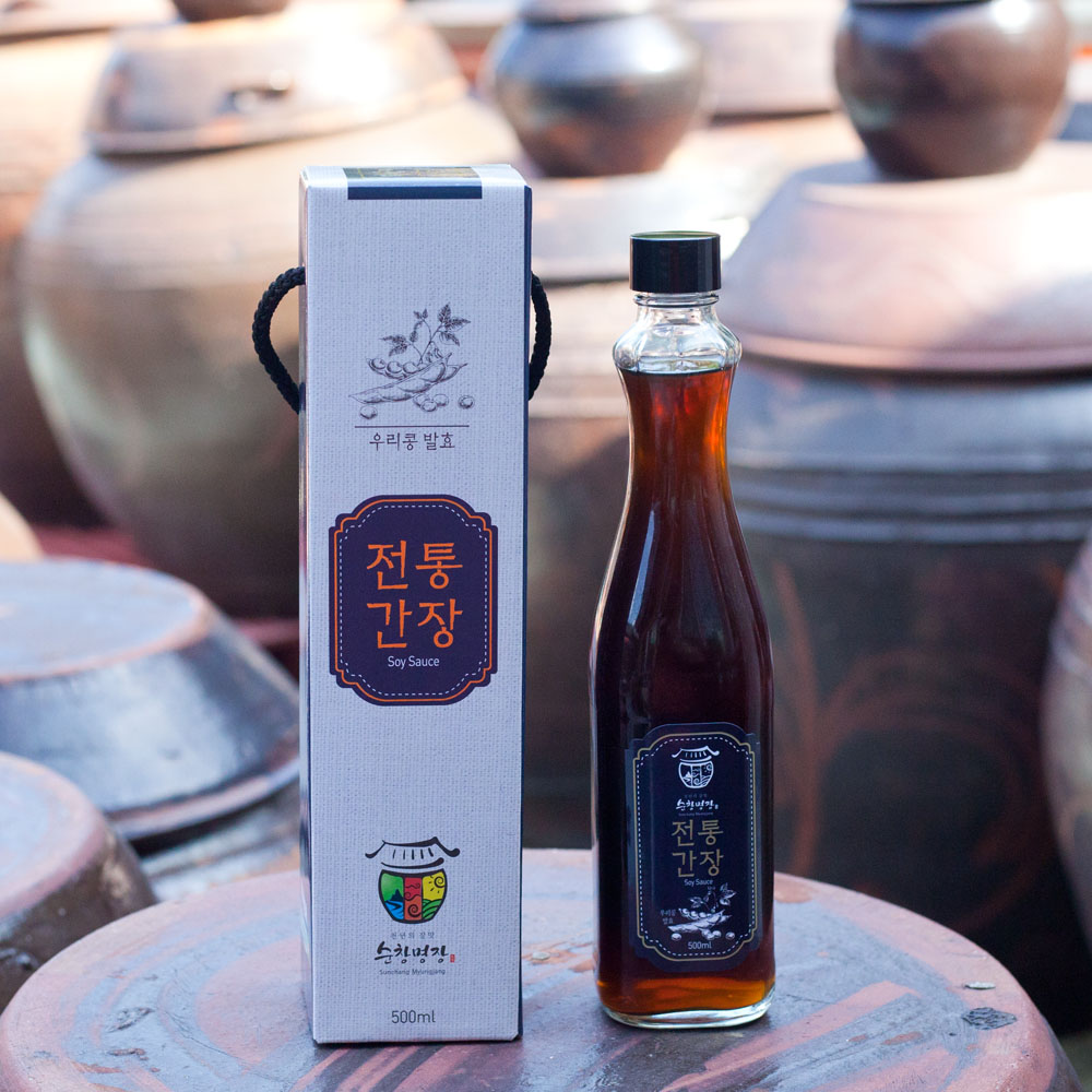 간장선물 포장 조선 국 국산콩 집 500ml 순창 해목 - 상세 이미지 2