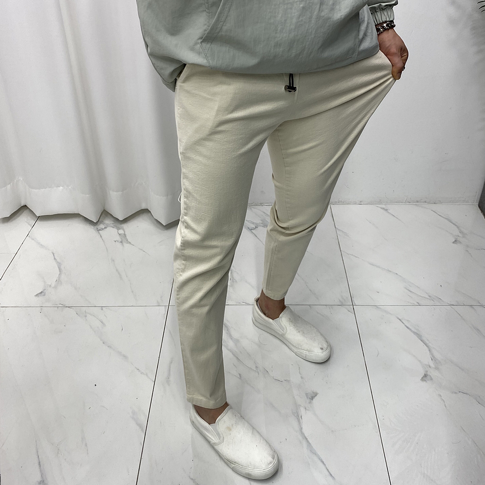 남자밴딩팬츠 9부면바지 빅사이즈 스판바지 7color - 상품 이미지