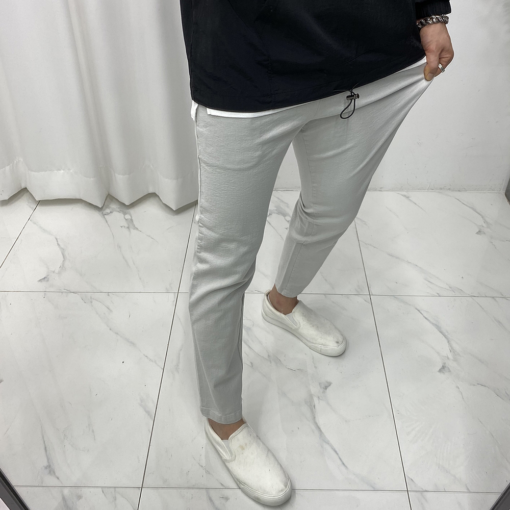 남자밴딩팬츠 9부면바지 빅사이즈 스판바지 7color - 상세 이미지 3