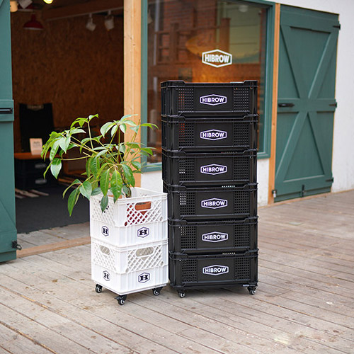 롬버스 캠핑 밀크박스 캐스터 바퀴 렉 수납 운반 상자 랙 [호환 하이브로우]