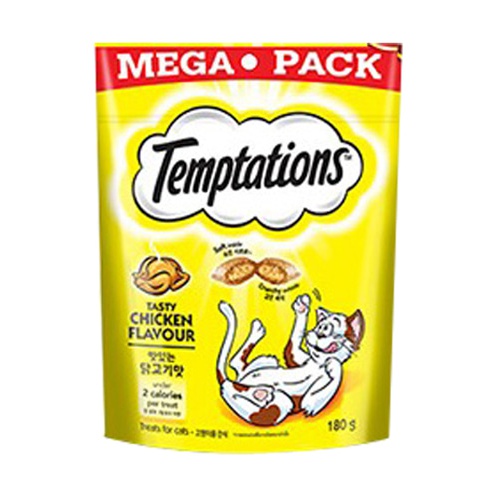 템테이션 스낵 믹스업 메가팩 치킨연어 체다치즈 160g 고양이간식