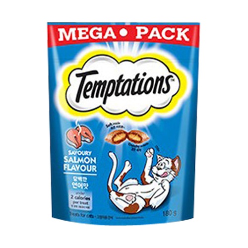 템테이션 스낵 믹스업 메가팩 치킨연어 체다치즈 160g 고양이간식