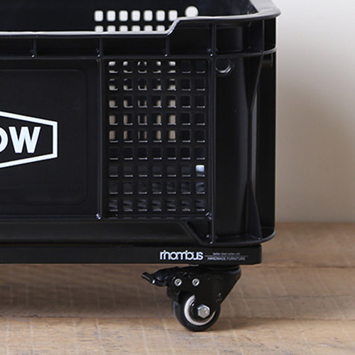 롬버스 캠핑 밀크박스 캐스터 바퀴 렉 수납 운반 상자 랙 [호환 하이브로우]