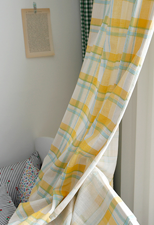 바이아미 에이드 아이방 체크 커튼 맞춤