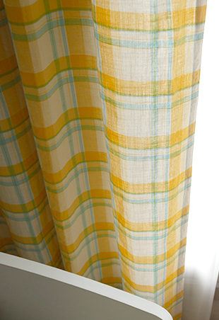 바이아미 에이드 아이방 체크 커튼 맞춤