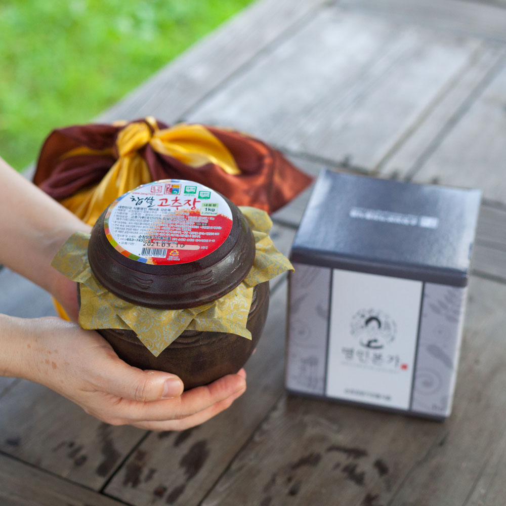 찹쌀고추장 시골 항아리 추석 선물세트 국산 1kg 순창 장본가 강순옥명인 - 상세 이미지 5