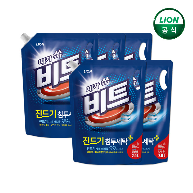 비트 액체세제 일반용 2L 리필 x 5개/ 세탁세제 - 상품 이미지