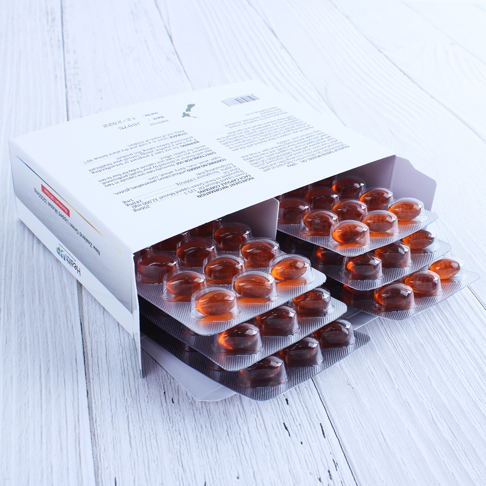 헬스업 초록입홍합 오일 32000 90캡슐(3개월) 뉴질랜드 초록홍합 초록잎홍합 그린머슬 이미지 4