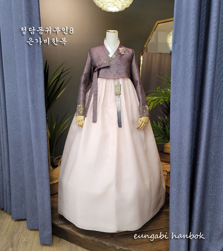 [한복대여] 청담동귀부인8 혼주용 여성 결혼식 한복 - 상세 이미지 2