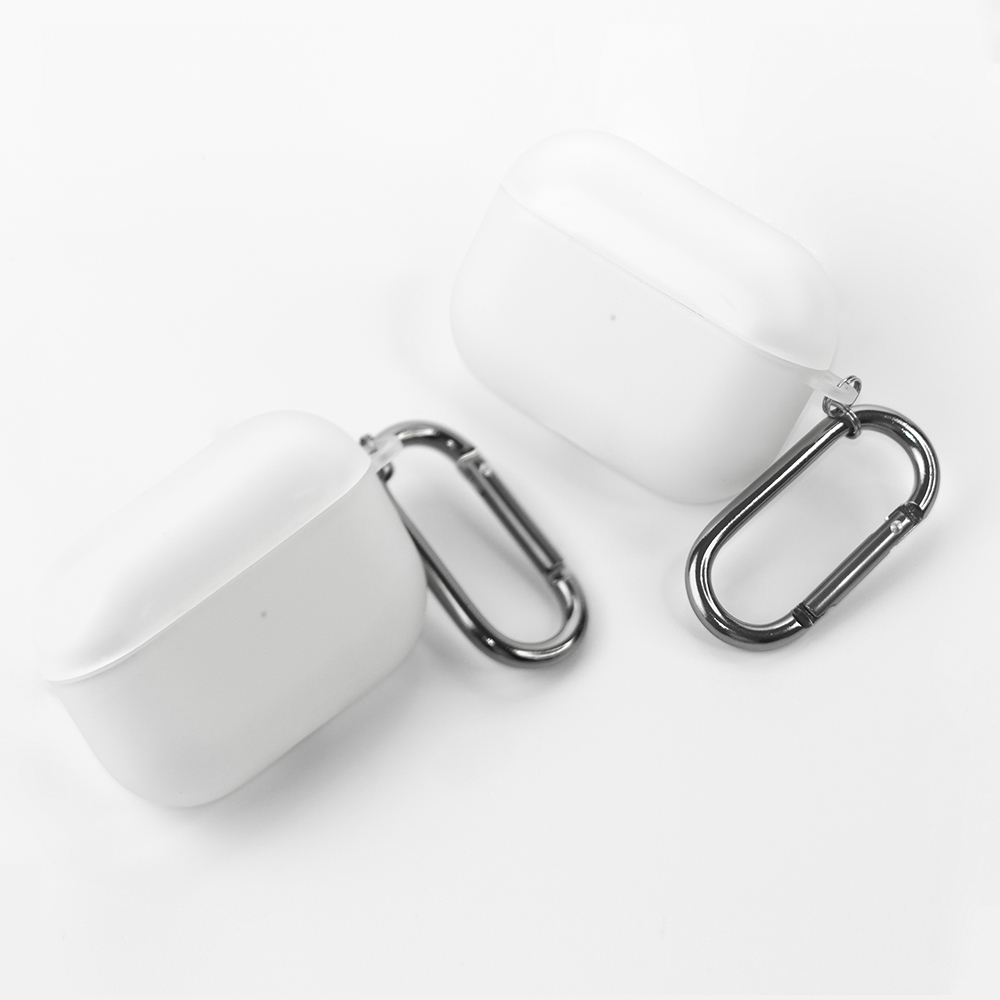 웨어플래닛 에어팟 프로 투명 매트클리어 키링 소프트 젤리 tpu 실리콘 케이스