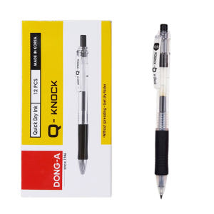 동아 큐노크 볼펜 1갑(12자루) 0.5mm [흑색]  / Q노크 실사용 후기 | 효과 있을까? - 상품 이미지 2